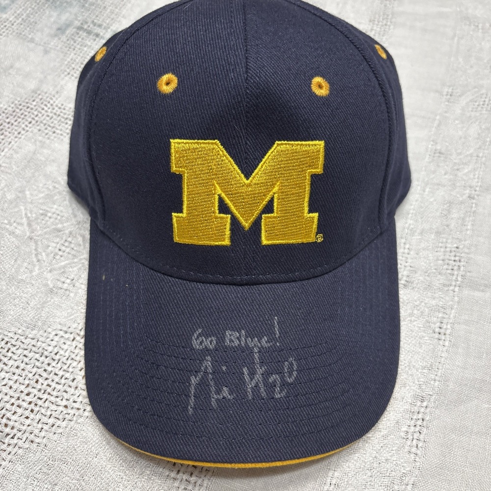 University Of Michigan‎ Hat Signatures Hat Blue SnapBack Cap College Football